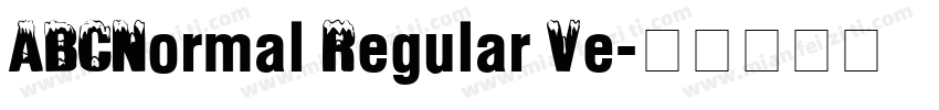 ABCNormal Regular Ve字体转换